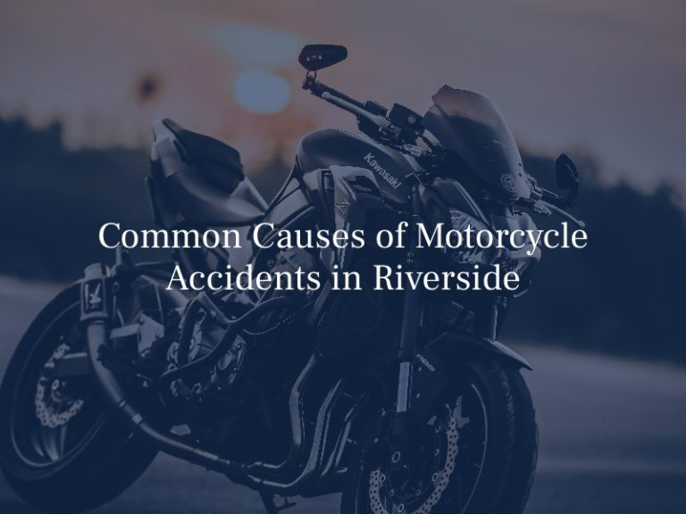 Common Causes Of Motorcycle Accidents In Riverside